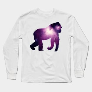 Purple Gorilla Long Sleeve T-Shirt